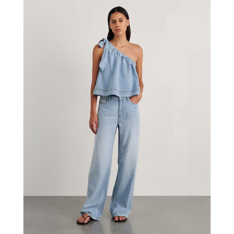 JAG Loe Denim One Shoulder Top image number 3